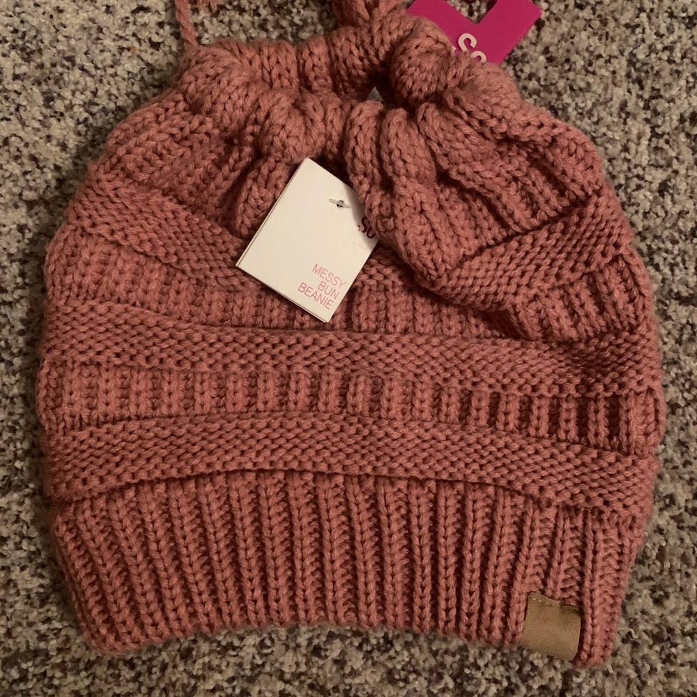 Messy Bun Beanie